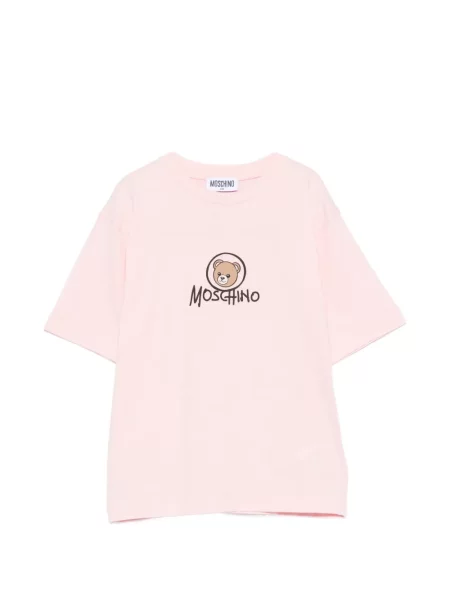 Koszulka dziecięca Moschino różowa