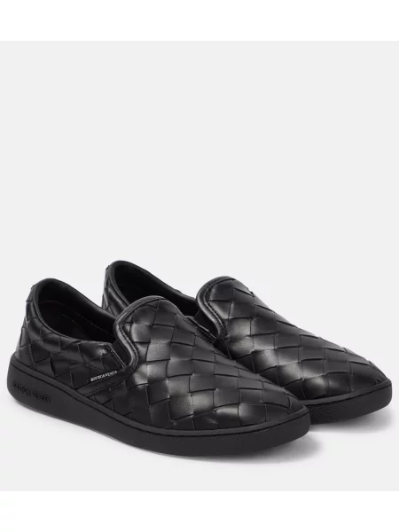 Sneakerși Bottega Veneta din piele negru