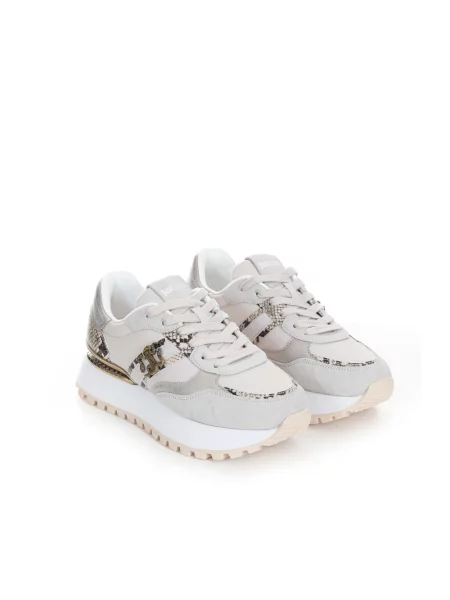 Sneakersy Just Cavalli skórzane szare