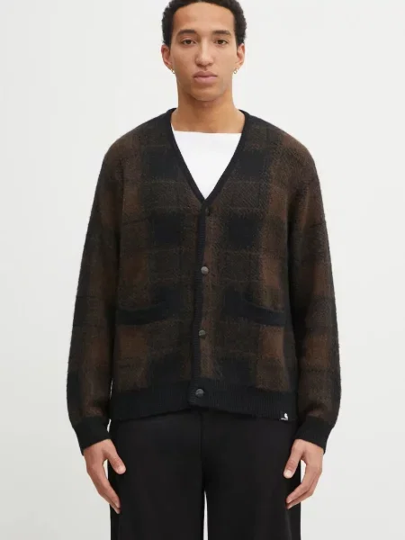 Carhartt WIP kardigan z dodatkiem wełny Everson Cardigan czarny
