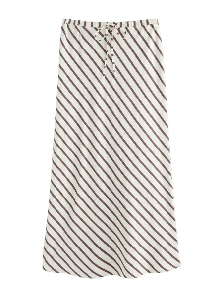 Next Fustă ciocolatiu alb