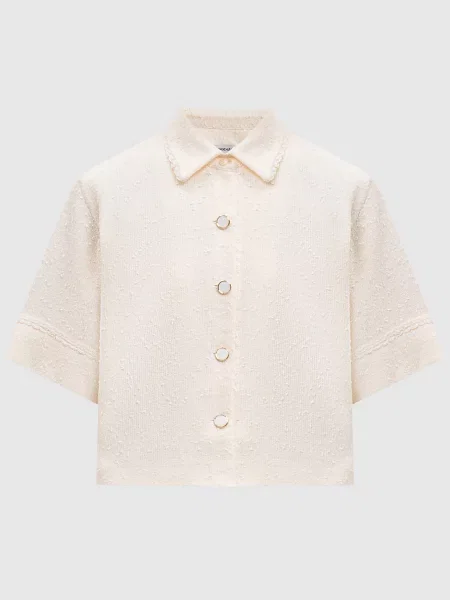 Твідова сорочка Khloe Simkhai жовта