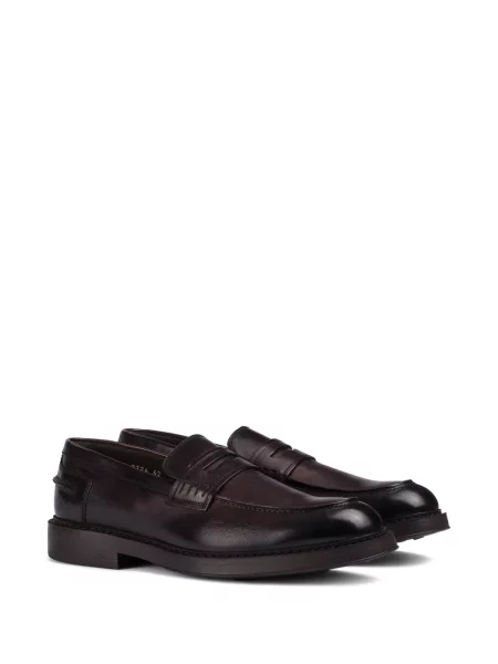 Pantofi loafer Doucal's din piele maro