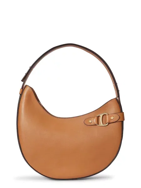 Lauren Ralph Lauren Δερμάτινη τσάντα καφέ