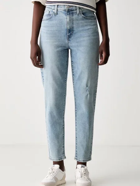 Levi's blugi mom fit pentru femei HIGH WAISTED MOM JEAN albastru
