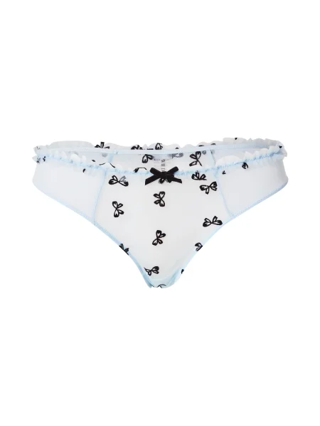 WILD LOVERS Tanga INDRA albastru deschis negru