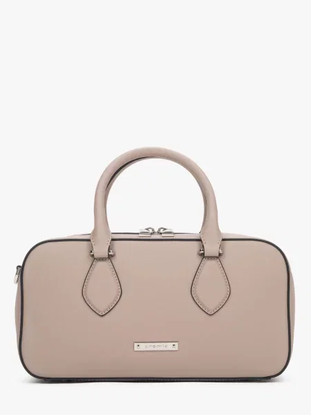Кожаная сумка Cromia бежевая