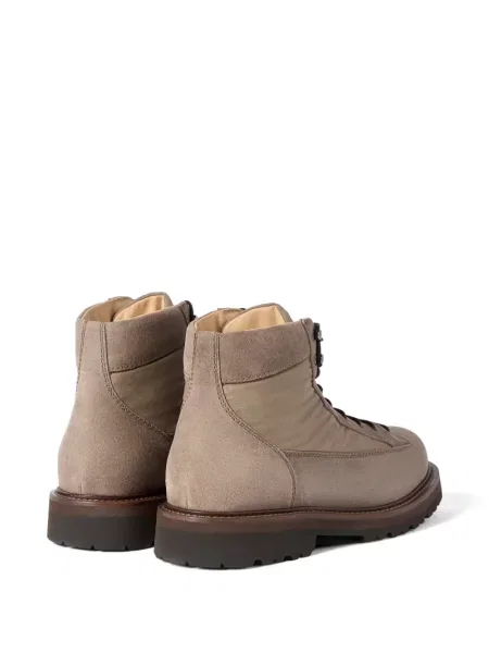 Botine Brunello Cucinelli din piele de căprioară gri