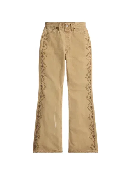 Pantaloni Ralph Lauren Rrl cu model floral