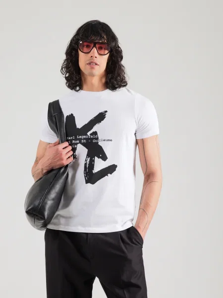 Karl Lagerfeld Tricou negru alb