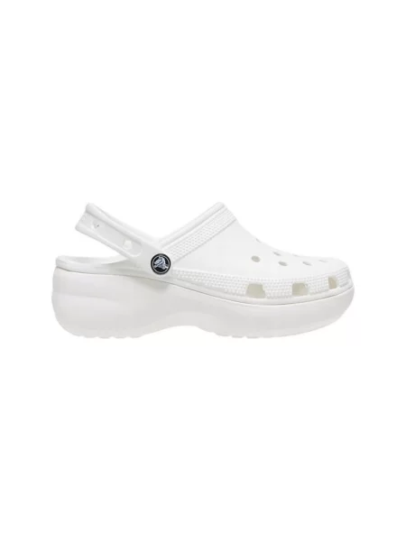 Klasične natikače Crocs s platformom bijela