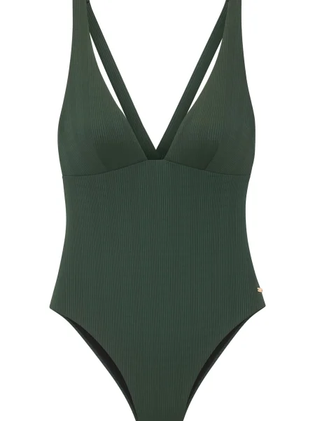 Copenhagen Studios Costum de baie întreg închis verde