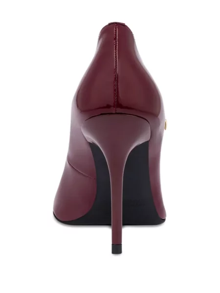 Pantofi cu toc Love Moschino din piele roșu