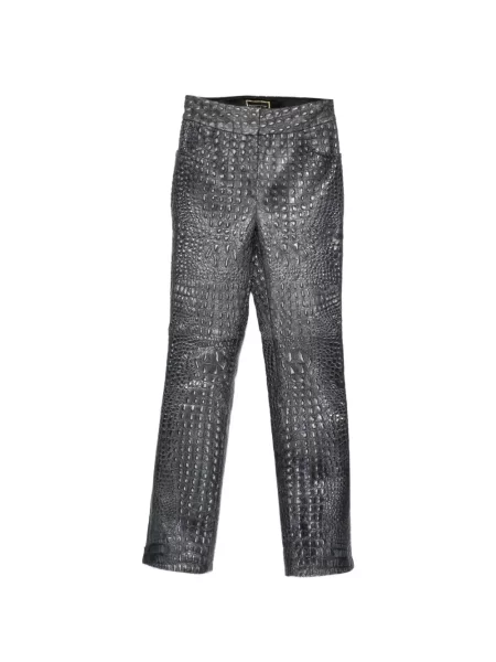 Pantaloni Mitiliane Couture din piele gri