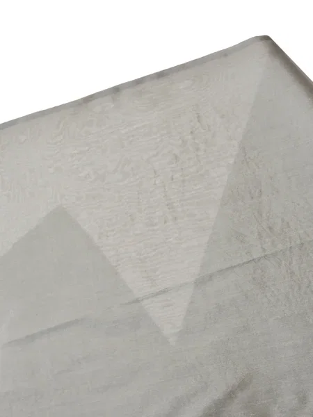 Fular Max Mara cu imprimeu geometric gri