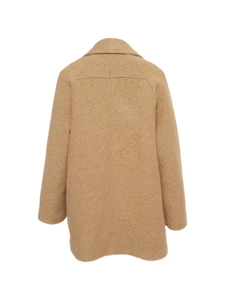 Gulerat palton Max Mara cu două rânduri de nasturi