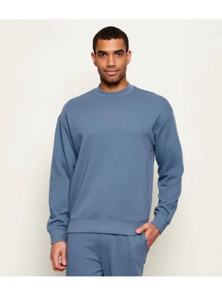 HUGO Hanorac Dapocrew | Relaxed fit albastru