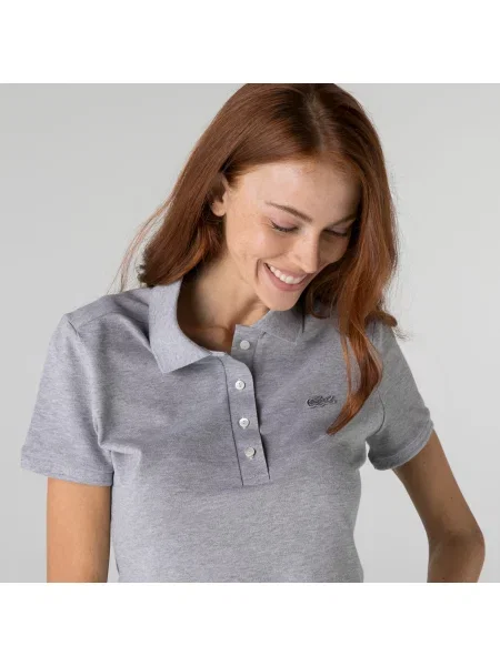 Поло Lacoste серое