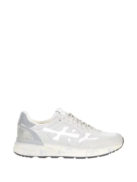 Sneakersy Premiata z autografem szare