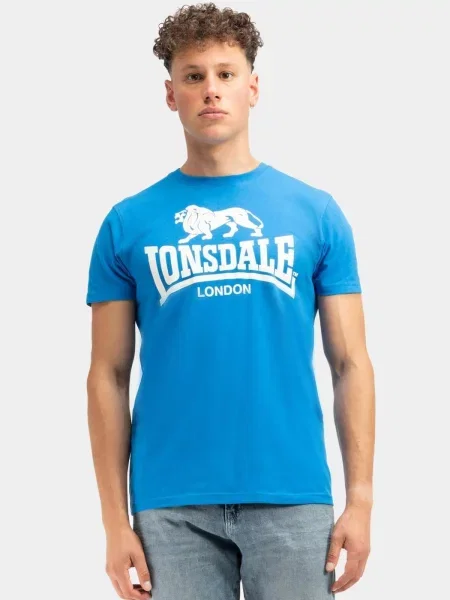 T-shirt o klasycznym kroju Lonsdale Logo biała