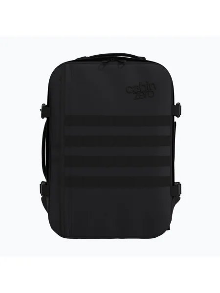 CabinZero Military 28 l túra hátizsák abszolút fekete. Méret: 28 l fekete