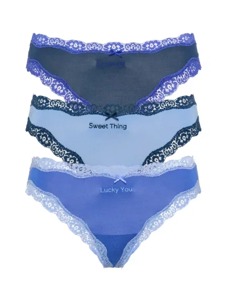 LSCN by LASCANA Tanga / marin / deschis albastru