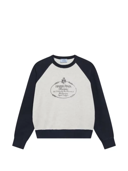 Hanorac crewneck Prada cu decolteu rotund