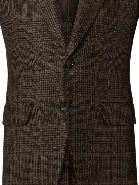 Sacou Zegna în carouri maro