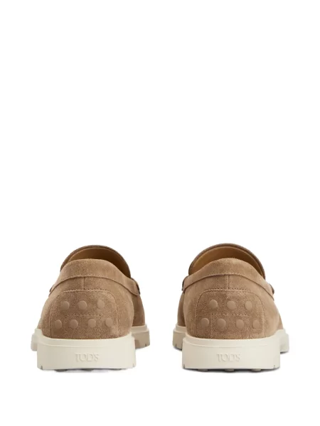 Pantofi loafer Tod's din piele de căprioară maro