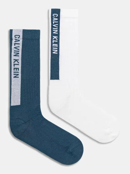 Чорапи Calvin Klein Jeans 2 чифта синьо