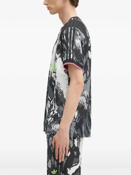 Pantaloni Adidas tricotate cu autograf alergare albastru