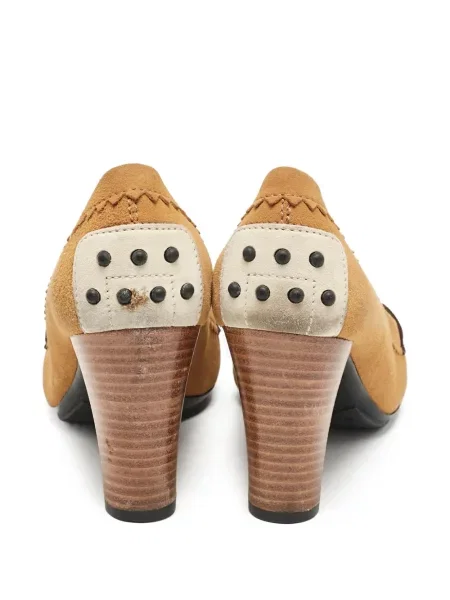 Pantofi cu toc Tod's din piele de căprioară maro