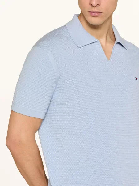 Tommy Hilfiger Dzianinowa Koszulka Polo blau