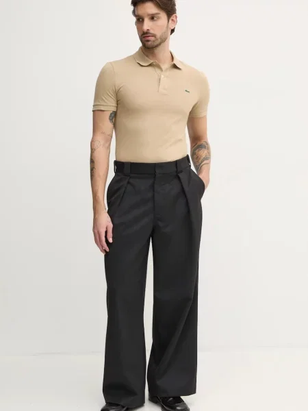 Bombažen polo Lacoste Koszulka Lacoste Pique Polo Shirt bež