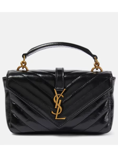 Geanta de piele Saint Laurent din piele negru