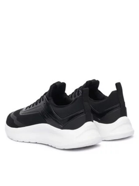 Sneakersy Calvin Klein Light Eva Run Laceup Sock Jelly čierna