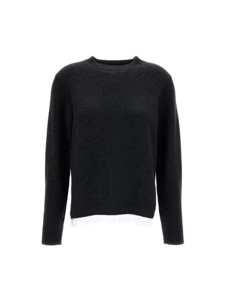 Sweter Loulou De Saison z kaszmiru szary