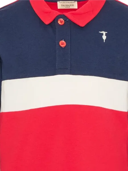 Koszulka polo dziecięca Trussardi czerwona