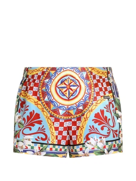 Fürdőruha Dolce & Gabbana nyomtatás kék