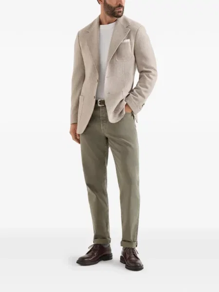 Ușor pantaloni Brunello Cucinelli cu 5 buzunare verde