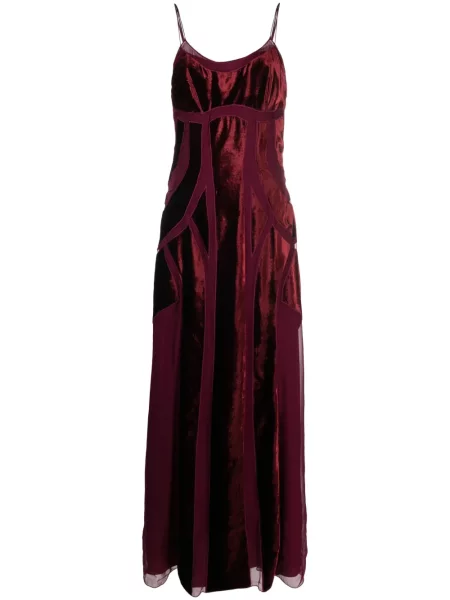 Rochie Alberta Ferretti fără mâneci de catifea