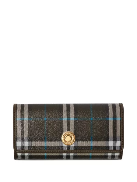 Novčanik Burberry karirani smeđa