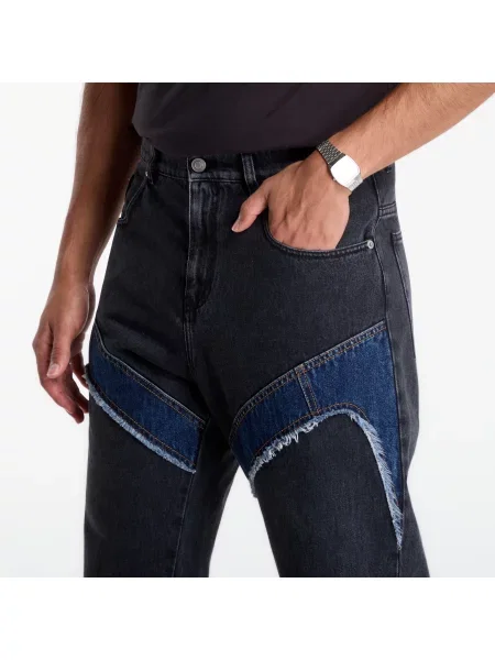 Blugi Umbro Mended Denim Black L negru