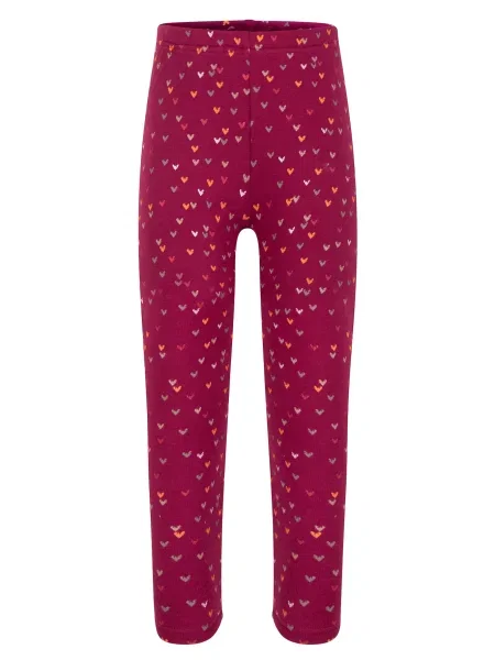 Happy girls Leggings / portocaliu / magenta / roșu pepene gri