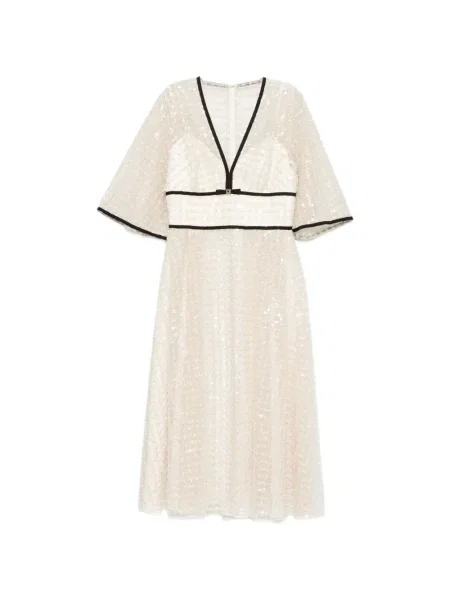 Rochie Elie Saab cu decolteu în V de costum