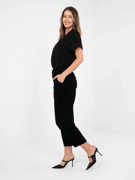 Pantaloni Rue Paris negru