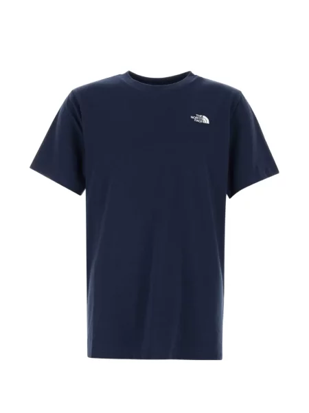 Tricou The North Face cu autograf albastru