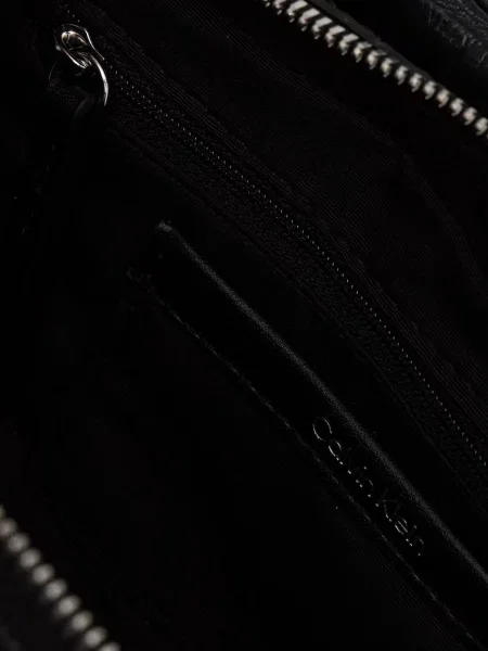 Calvin Klein Táska Emblem Trio Croco Shoulder Bag fekete