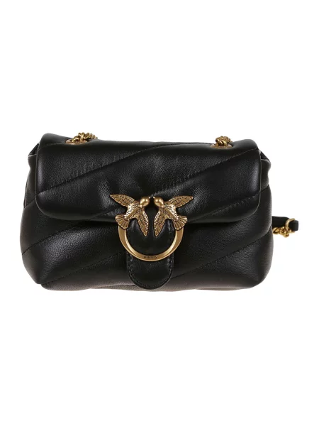 Pinko torebka skórzana czarny