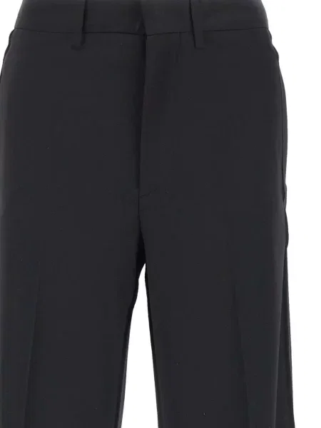 Pantaloni Mm6 Maison Margiela de lână negru